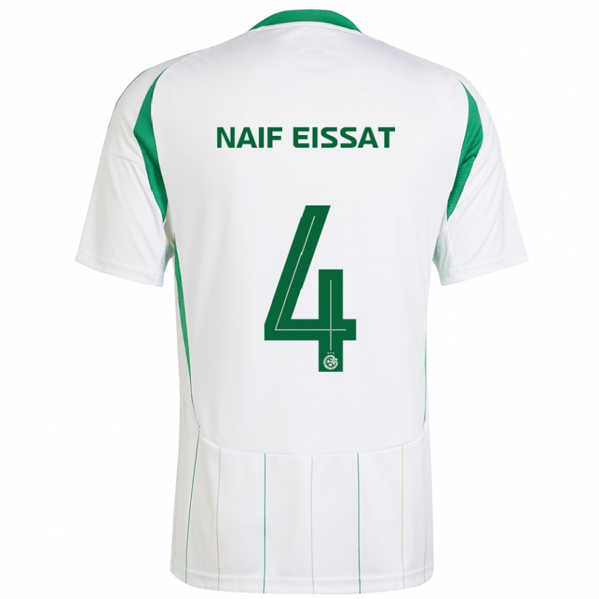 Women Football Lisav Naif Eissat #4 White Green Away Jersey 2024/25 T-Shirt Za