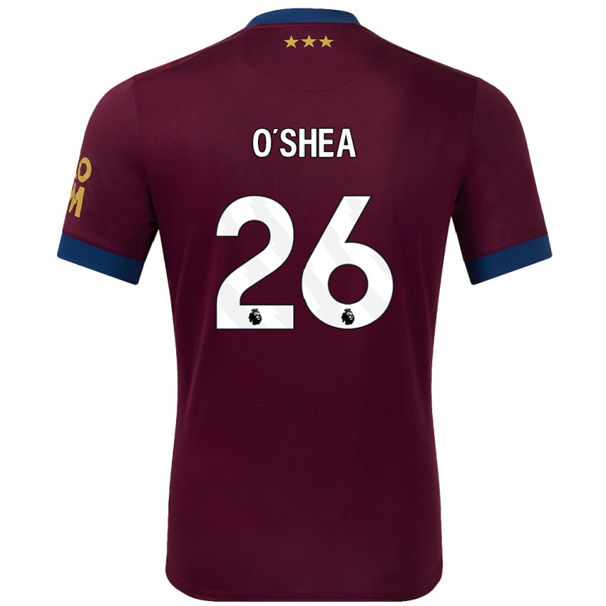 Women Football Dara O'shea #26 Brown Away Jersey 2024/25 T-Shirt Za