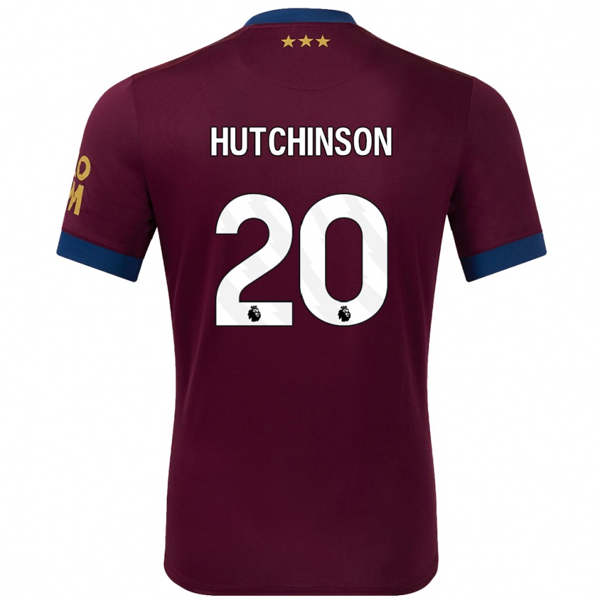 Women Football Omari Hutchinson #20 Brown Away Jersey 2024/25 T-Shirt Za