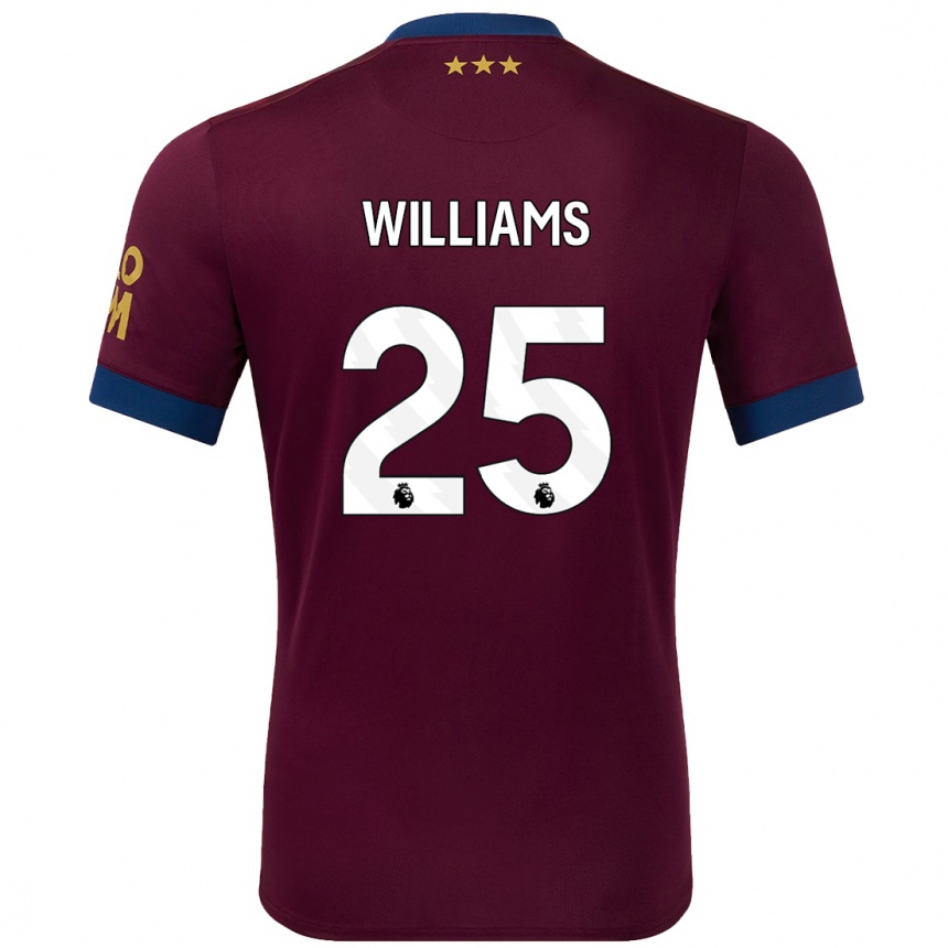 Women Football Erin Williams #25 Brown Away Jersey 2024/25 T-Shirt Za