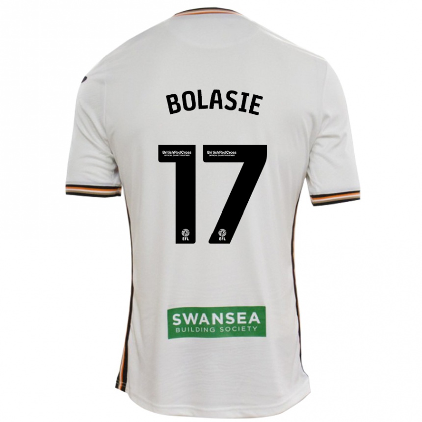 Kids Football Yannick Bolasie #17 White Home Jersey 2024/25 T-Shirt Za