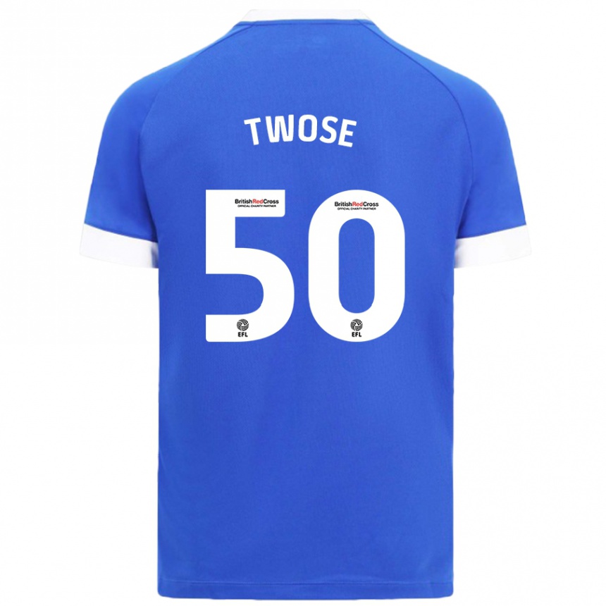 Kids Football Cody Twose #50 Sky Blue Home Jersey 2024/25 T-Shirt Za