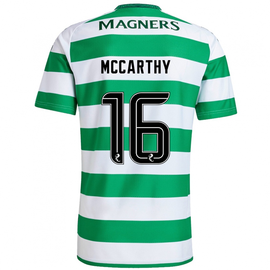 Kids Football James Mccarthy #16 Green White Home Jersey 2024/25 T-Shirt Za