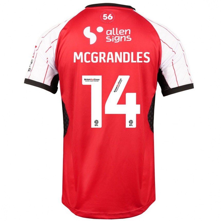 Kids Football Conor Mcgrandles #14 White Home Jersey 2024/25 T-Shirt Za