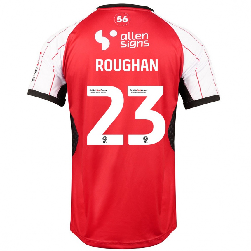 Kids Football Sean Roughan #23 White Home Jersey 2024/25 T-Shirt Za