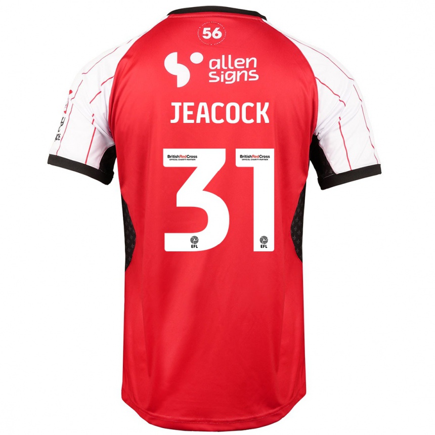 Kids Football Zach Jeacock #31 White Home Jersey 2024/25 T-Shirt Za