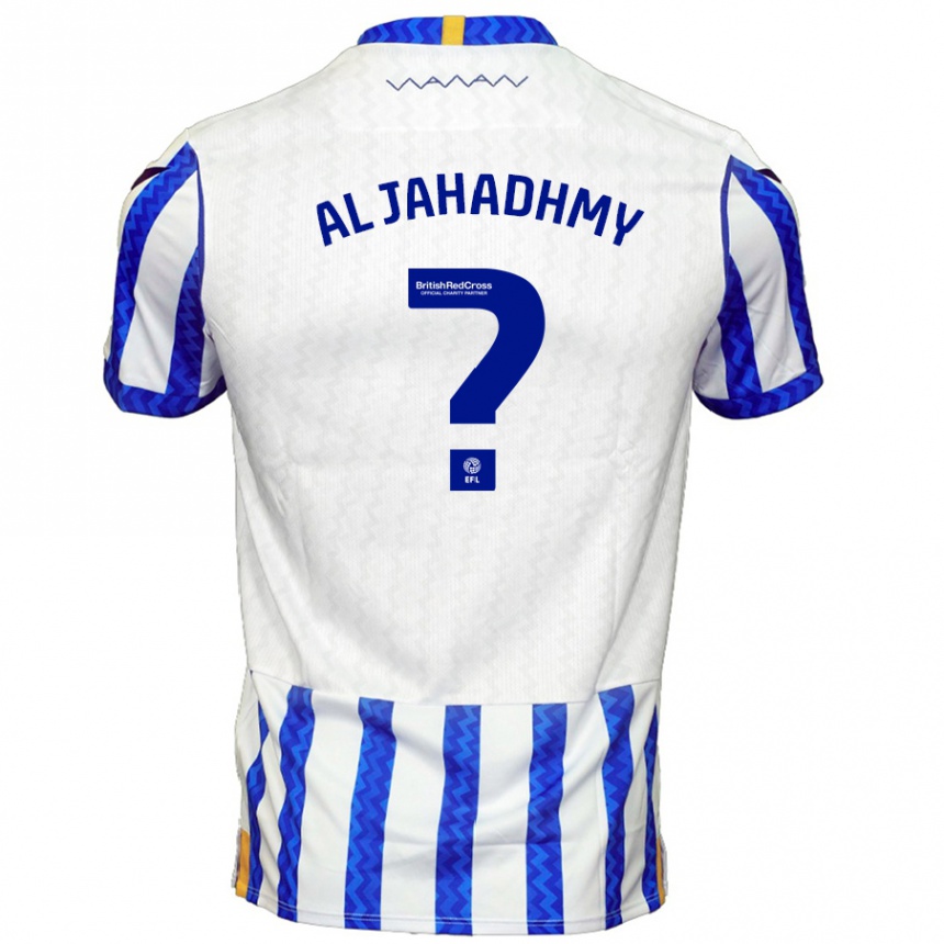 Kids Football Murtadha Al-Jahadhmy #0 Blue White Home Jersey 2024/25 T-Shirt Za