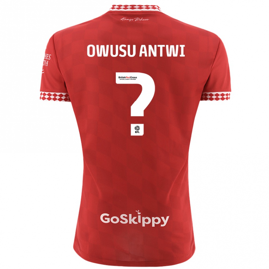 Kids Football Filbert Owusu-Antwi #0 Red Home Jersey 2024/25 T-Shirt Za