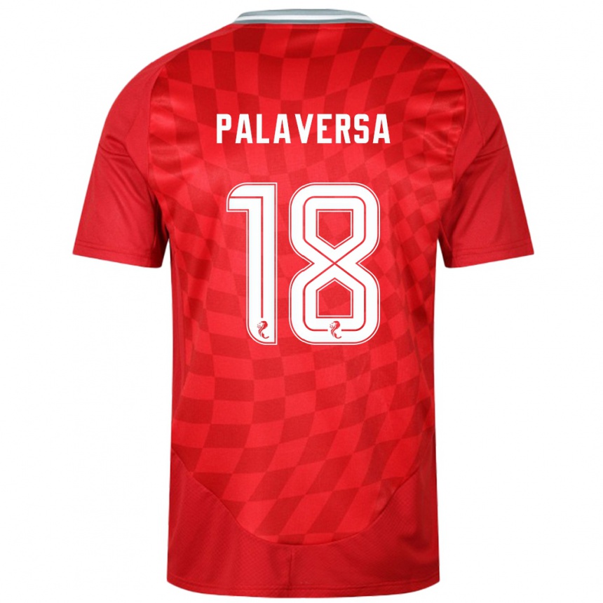 Kids Football Ante Palaversa #18 Red Home Jersey 2024/25 T-Shirt Za