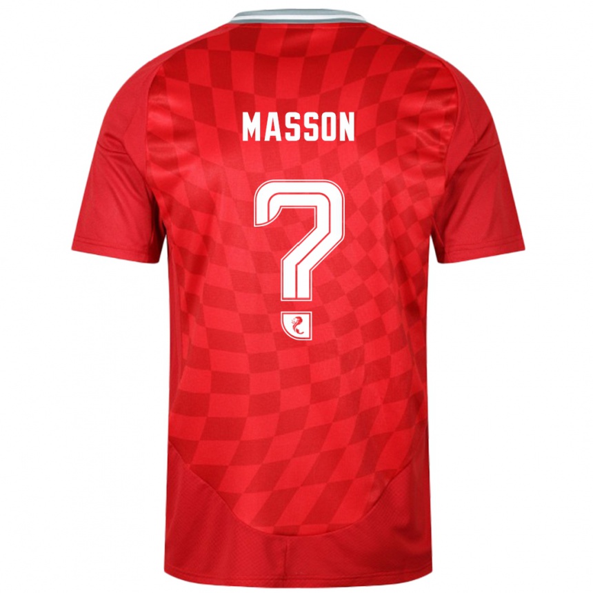 Kids Football Cooper Masson #0 Red Home Jersey 2024/25 T-Shirt Za