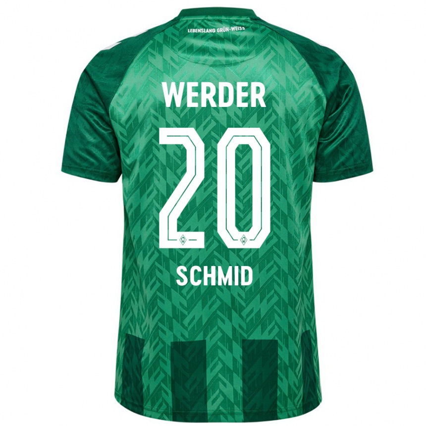 Kids Football Romano Schmid #20 Green Home Jersey 2024/25 T-Shirt Za