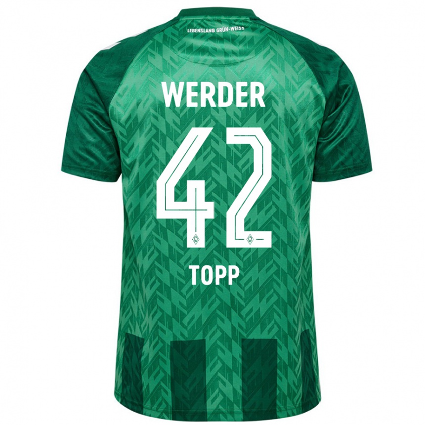 Kids Football Keke Topp #42 Green Home Jersey 2024/25 T-Shirt Za