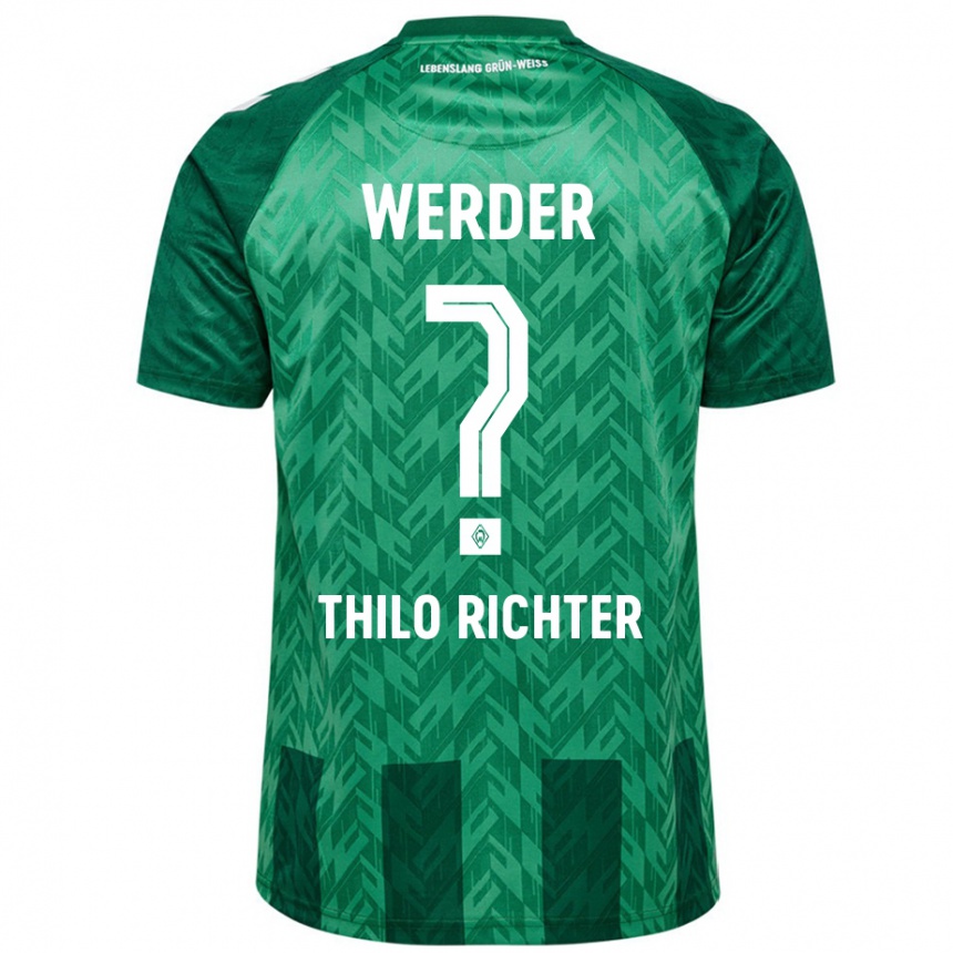 Kids Football Jasper Thilo Richter #0 Green Home Jersey 2024/25 T-Shirt Za