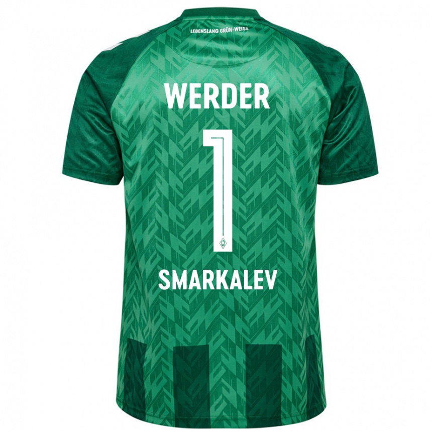 Kids Football Stefan Smarkalev #1 Green Home Jersey 2024/25 T-Shirt Za