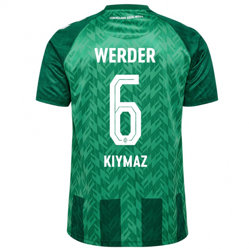 Kids Football Anil Kiymaz #6 Green Home Jersey 2024/25 T-Shirt Za