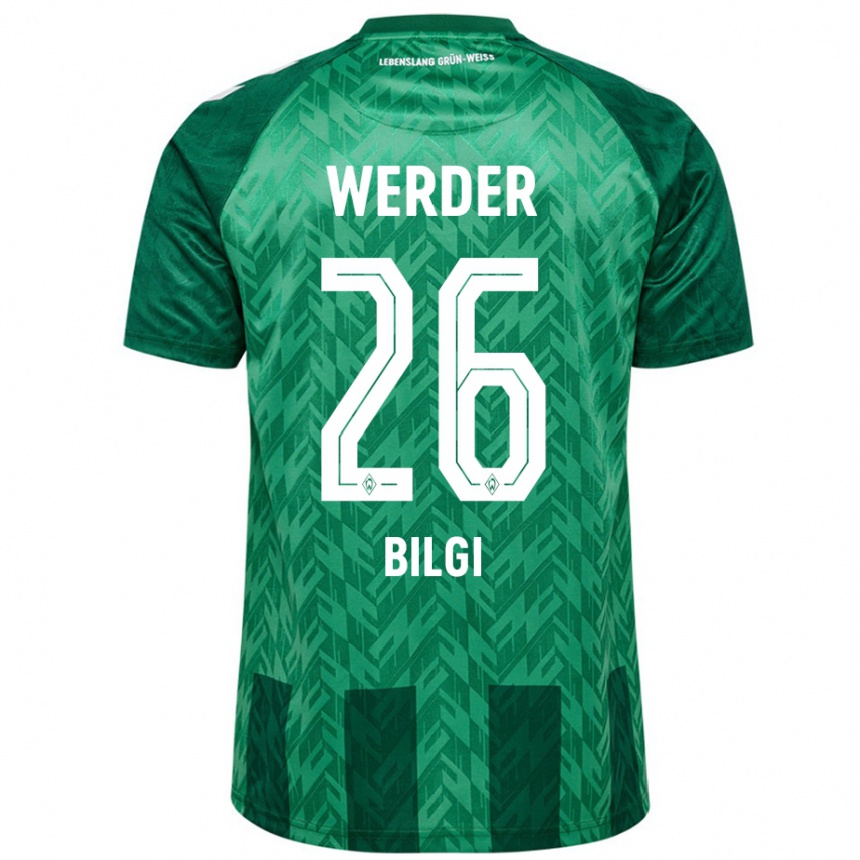 Kids Football Süleyman Bilgi #26 Green Home Jersey 2024/25 T-Shirt Za