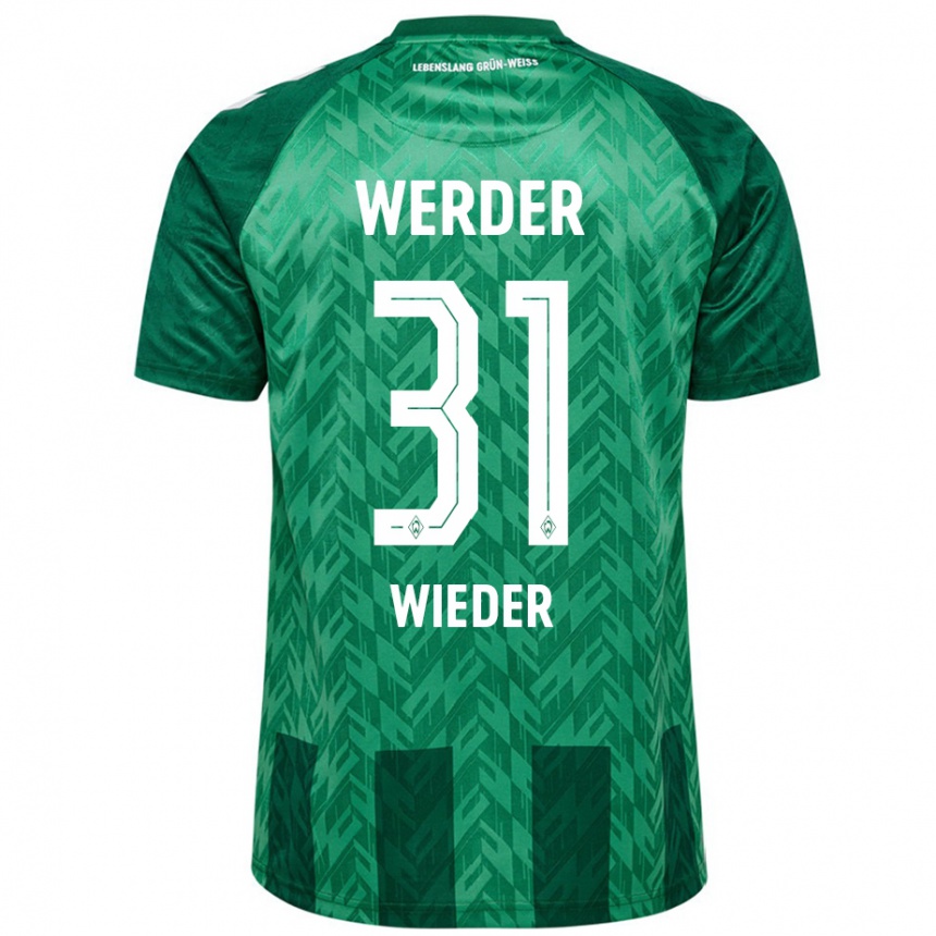 Kids Football Verena Wieder #31 Green Home Jersey 2024/25 T-Shirt Za