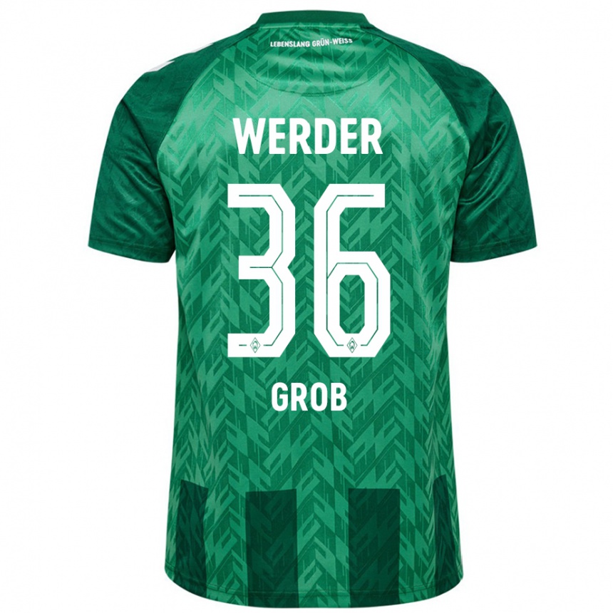 Kids Football Christian Groß #36 Green Home Jersey 2024/25 T-Shirt Za