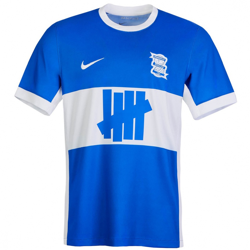 Kids Football Olly Sayer #0 Blue White Home Jersey 2024/25 T-Shirt Za