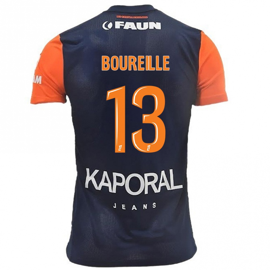 Kids Football Celeste Boureille #13 Navy Blue Orange Home Jersey 2024/25 T-Shirt Za