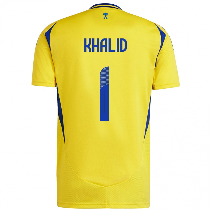 Kids Football Sara Khalid #1 Yellow Blue Home Jersey 2024/25 T-Shirt Za