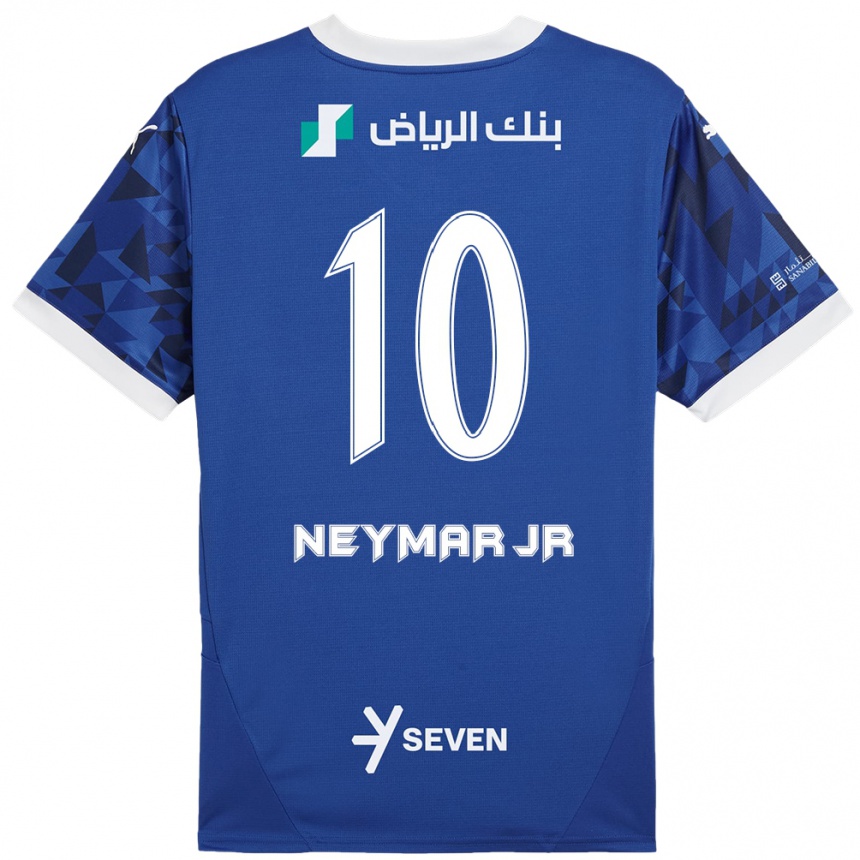 Kids Football Neymar #10 Dark Blue White Home Jersey 2024/25 T-Shirt Za