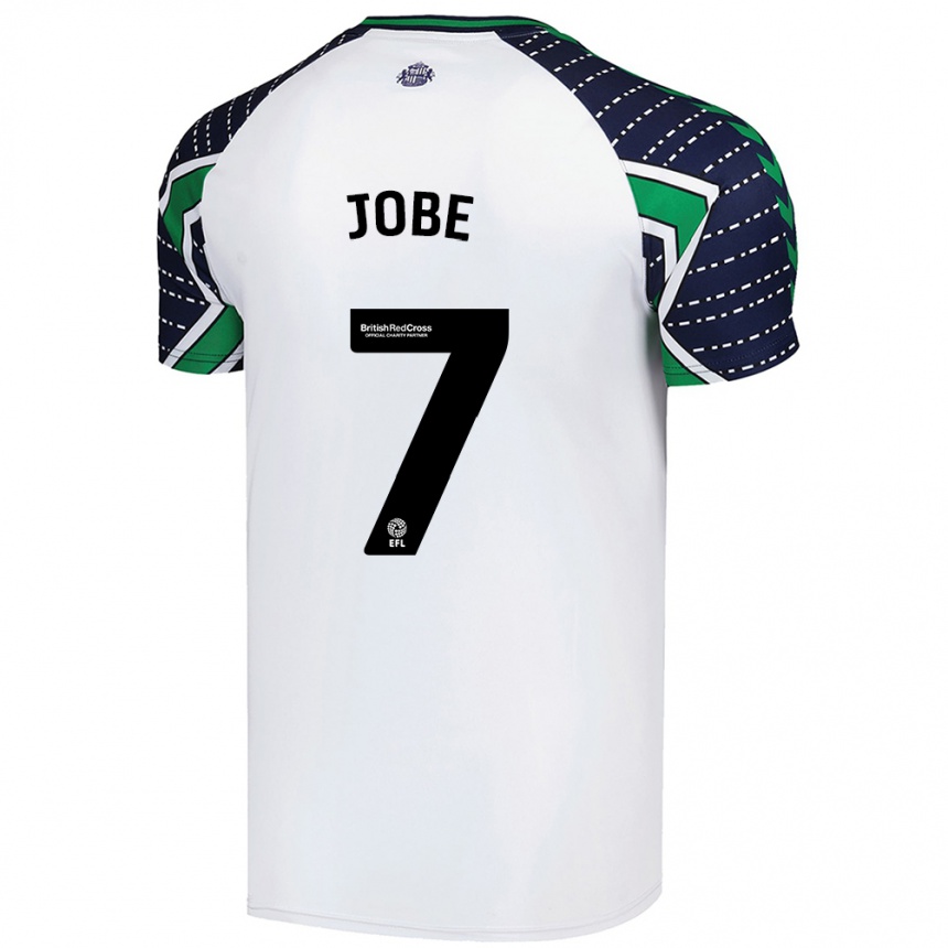 Kids Football Jobe Bellingham #7 White Away Jersey 2024/25 T-Shirt Za