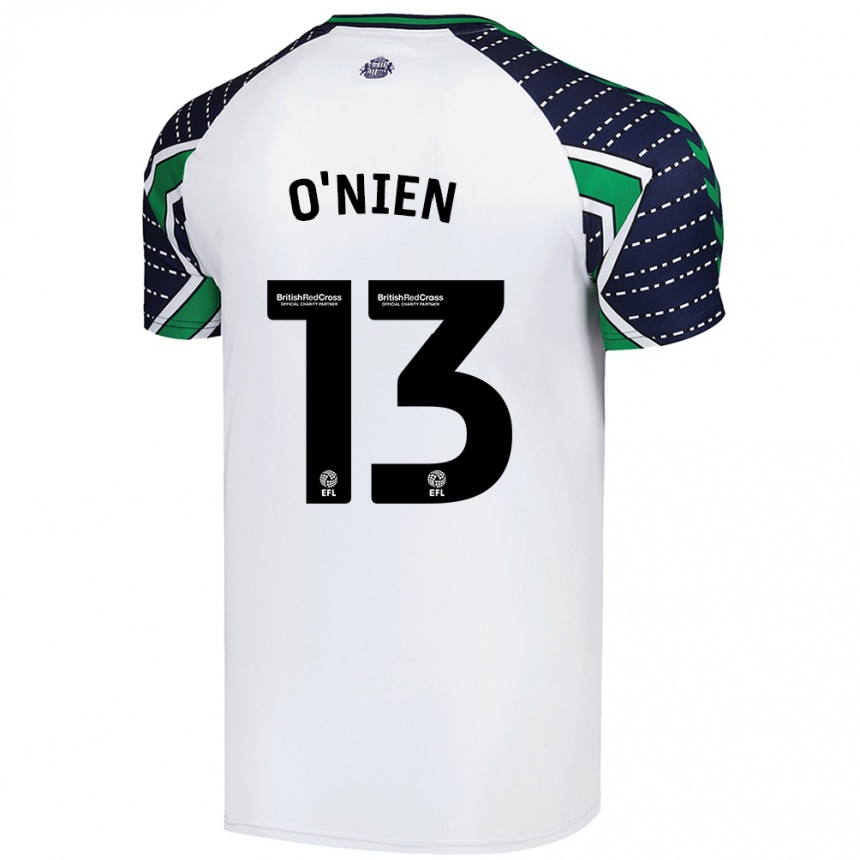 Kids Football Luke O'nien #13 White Away Jersey 2024/25 T-Shirt Za