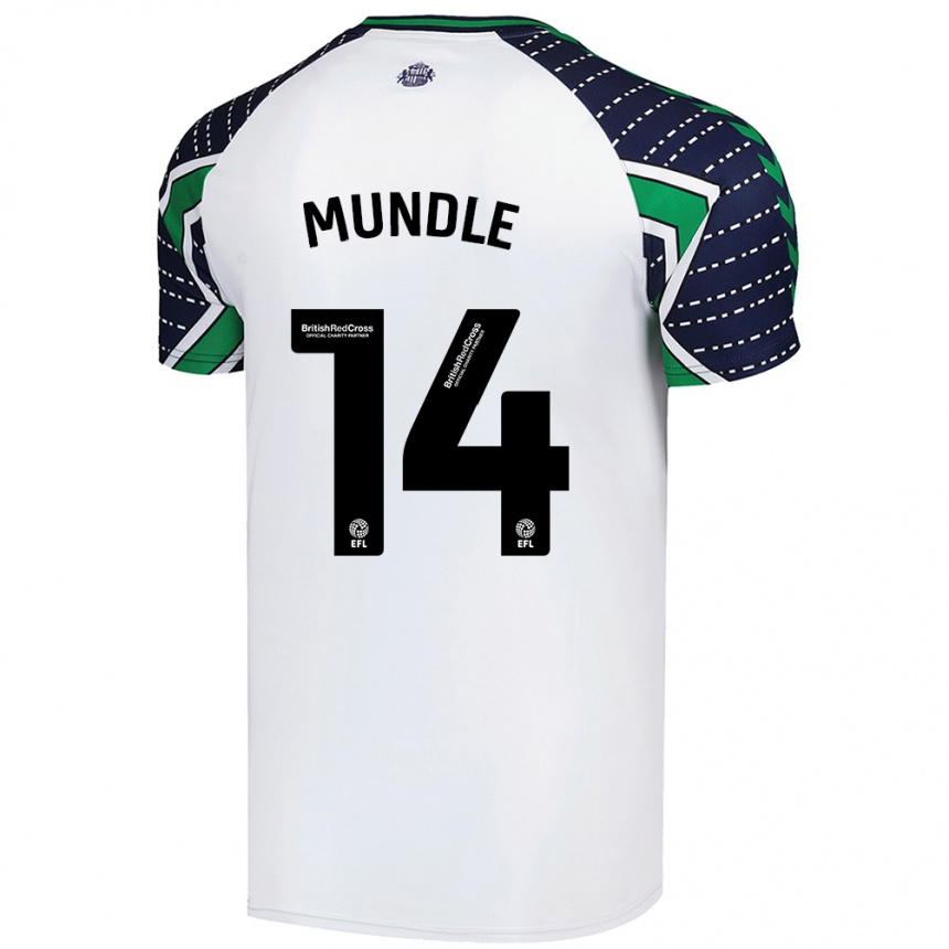 Kids Football Romaine Mundle #14 White Away Jersey 2024/25 T-Shirt Za