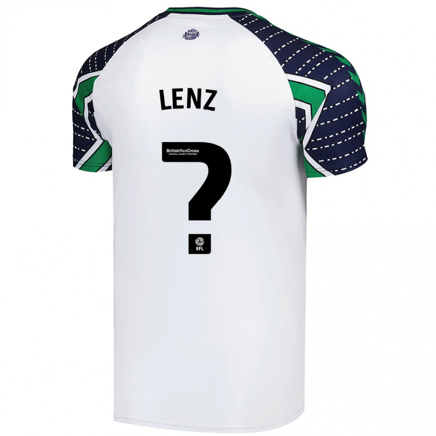 Kids Football Elias Lenz #0 White Away Jersey 2024/25 T-Shirt Za