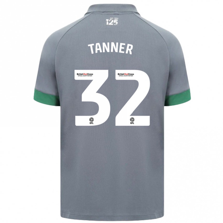 Kids Football Ollie Tanner #32 Dark Gray Away Jersey 2024/25 T-Shirt Za