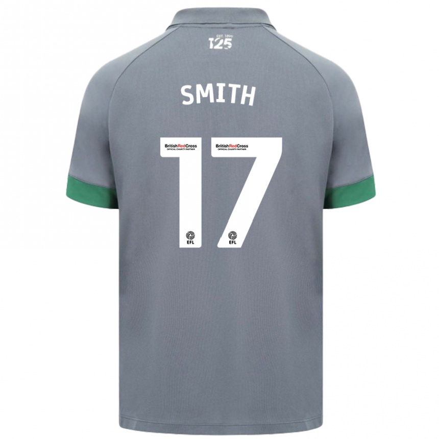 Kids Football Hollie Smith #17 Dark Gray Away Jersey 2024/25 T-Shirt Za