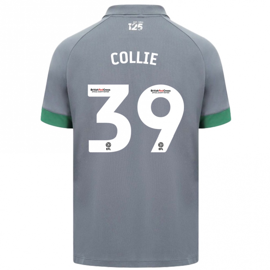 Kids Football Eliza Collie #39 Dark Gray Away Jersey 2024/25 T-Shirt Za