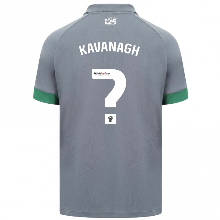 Kids Football Ryan Kavanagh #0 Dark Gray Away Jersey 2024/25 T-Shirt Za