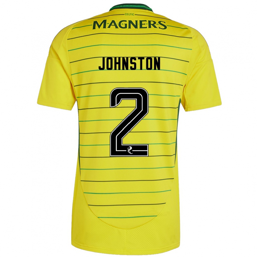 Kids Football Alistair Johnston #2 Yellow Away Jersey 2024/25 T-Shirt Za