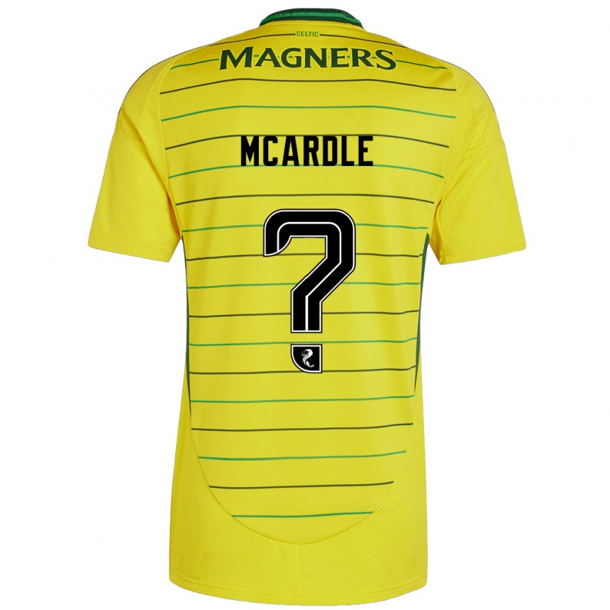 Kids Football Sean Mcardle #0 Yellow Away Jersey 2024/25 T-Shirt Za