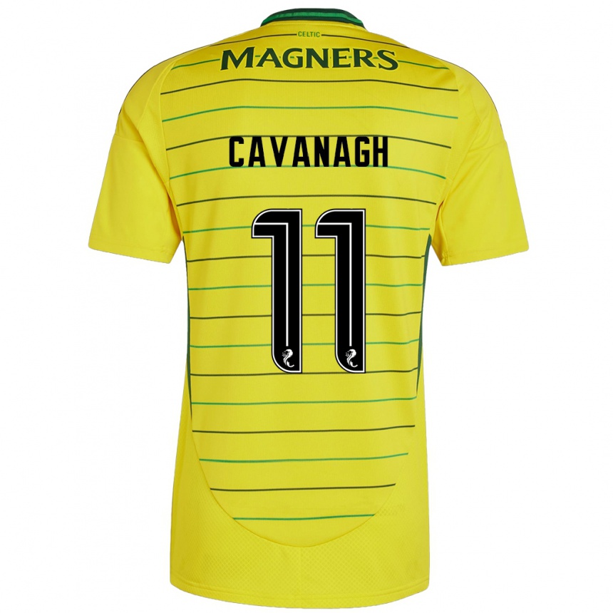 Kids Football Colette Cavanagh #11 Yellow Away Jersey 2024/25 T-Shirt Za