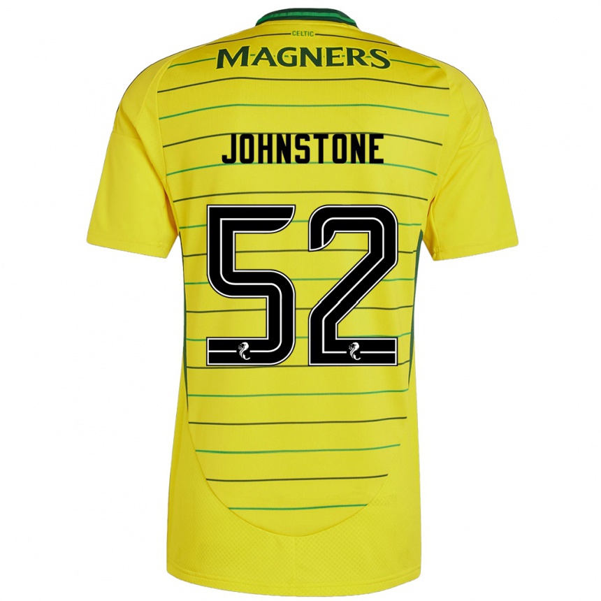 Kids Football Rachael Johnstone #52 Yellow Away Jersey 2024/25 T-Shirt Za