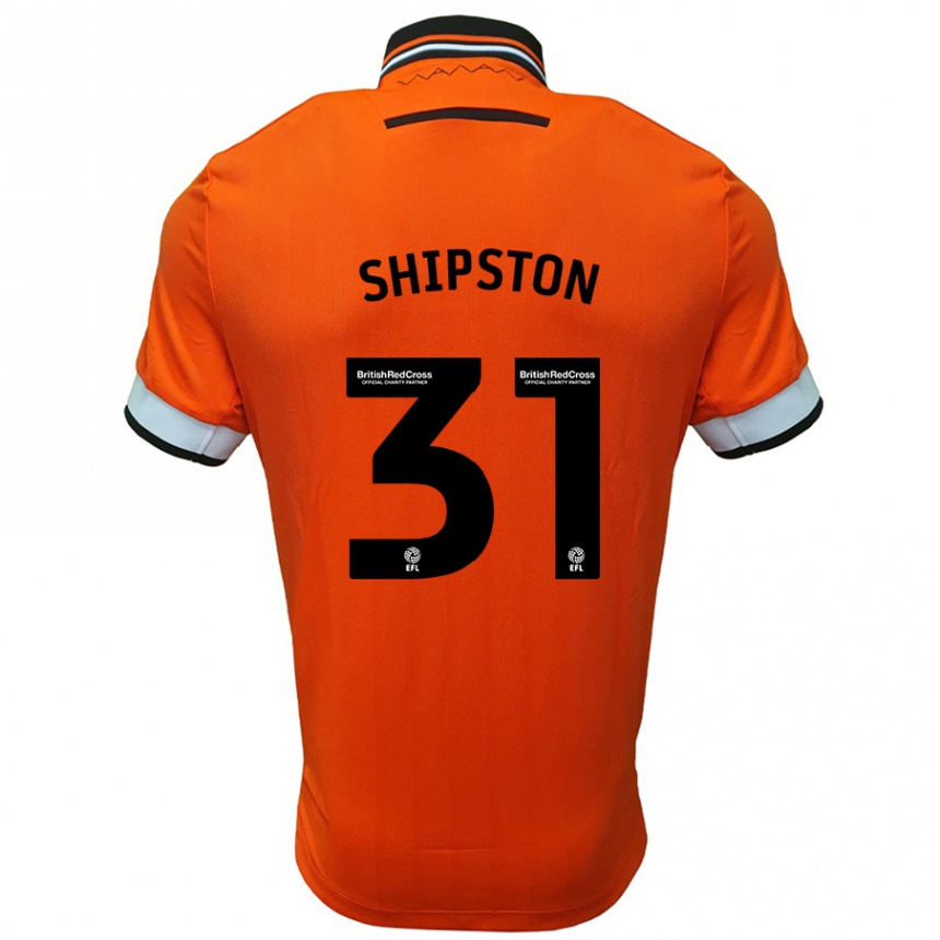 Kids Football Rio Shipston #31 Orange White Away Jersey 2024/25 T-Shirt Za