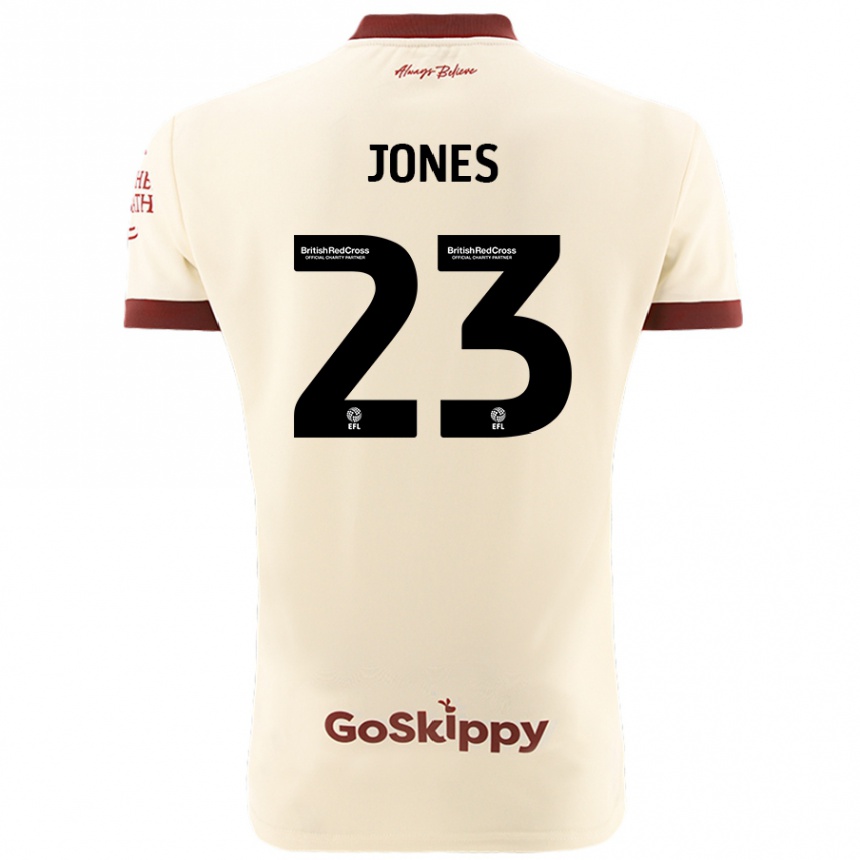 Kids Football Carrie Jones #23 Cream White Away Jersey 2024/25 T-Shirt Za