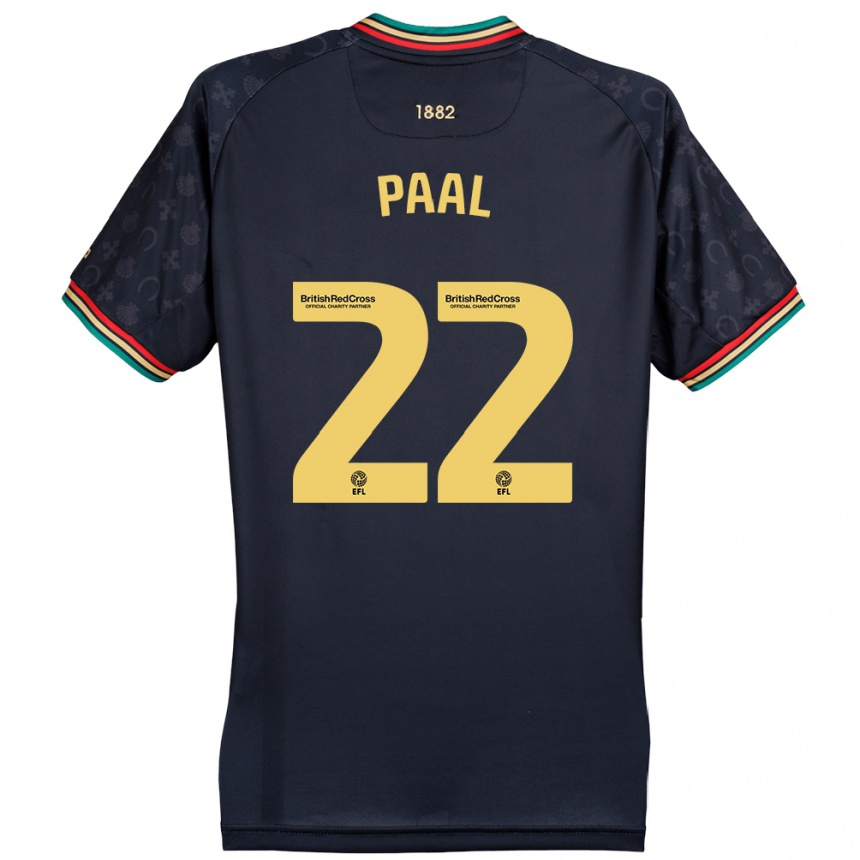 Kids Football Kenneth Paal #22 Dark Navy Blue Away Jersey 2024/25 T-Shirt Za