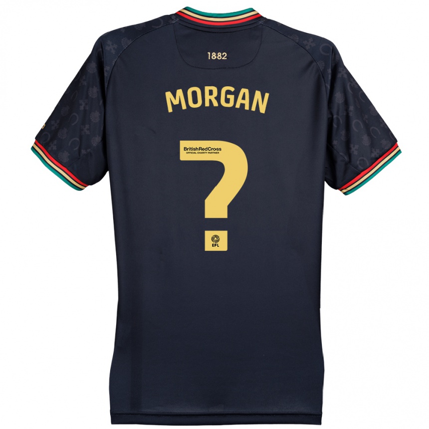 Kids Football Kieran Morgan #0 Dark Navy Blue Away Jersey 2024/25 T-Shirt Za