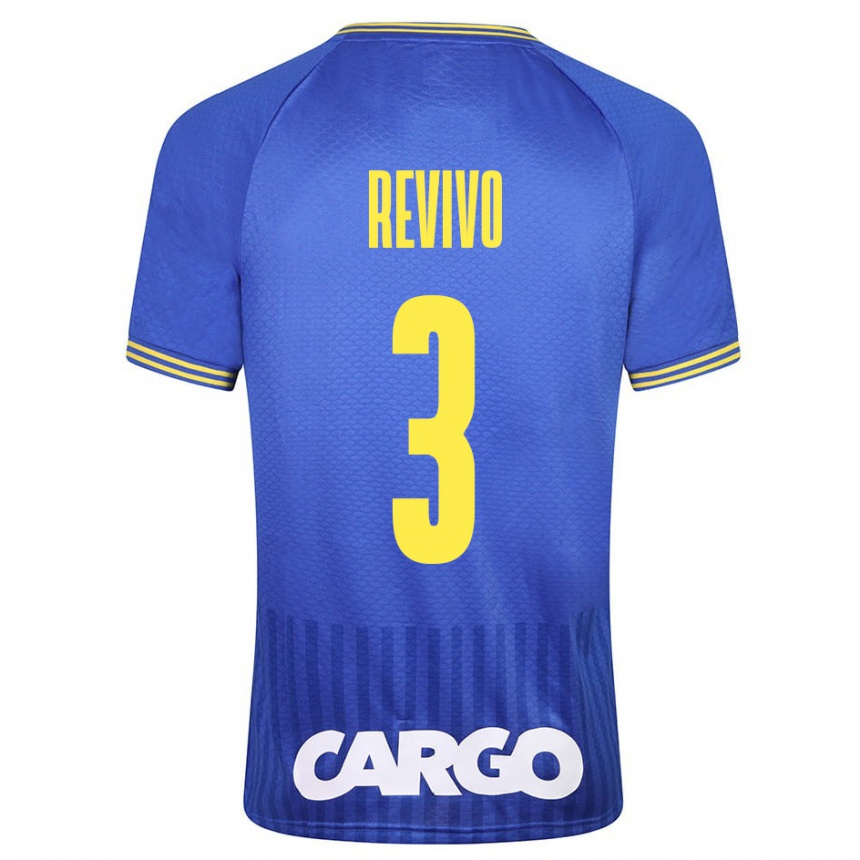 Kids Football Roy Revivo #3 White Away Jersey 2024/25 T-Shirt Za