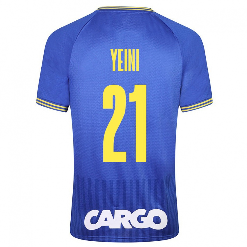 Kids Football Sheran Yeini #21 White Away Jersey 2024/25 T-Shirt Za