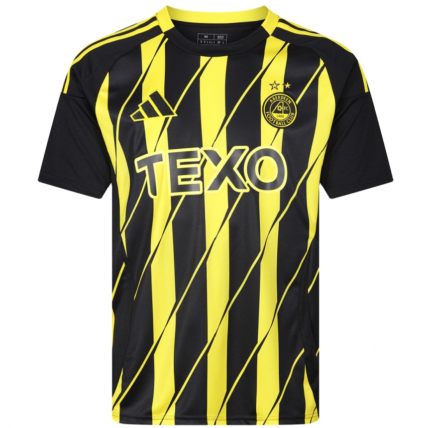 Kids Football Lewis Carrol #0 Black Yellow Away Jersey 2024/25 T-Shirt Za