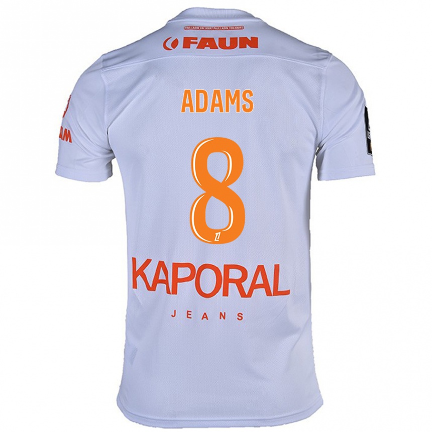 Kids Football Akor Adams #8 White Away Jersey 2024/25 T-Shirt Za