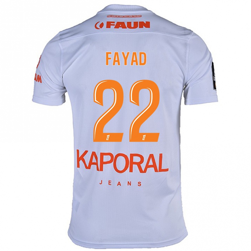 Kids Football Khalil Fayad #22 White Away Jersey 2024/25 T-Shirt Za