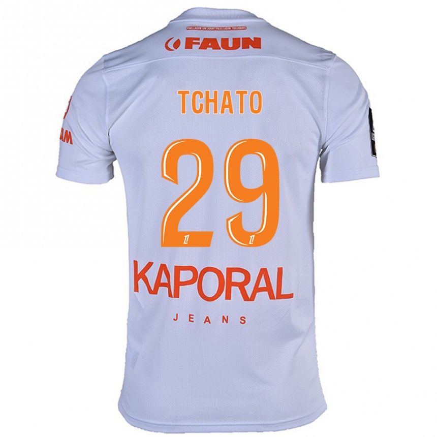 Kids Football Enzo Tchato #29 White Away Jersey 2024/25 T-Shirt Za