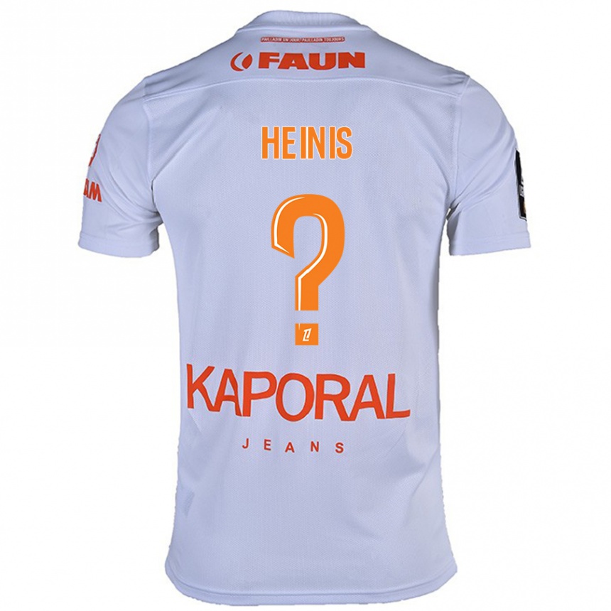 Kids Football Keahinui Heinis #0 White Away Jersey 2024/25 T-Shirt Za