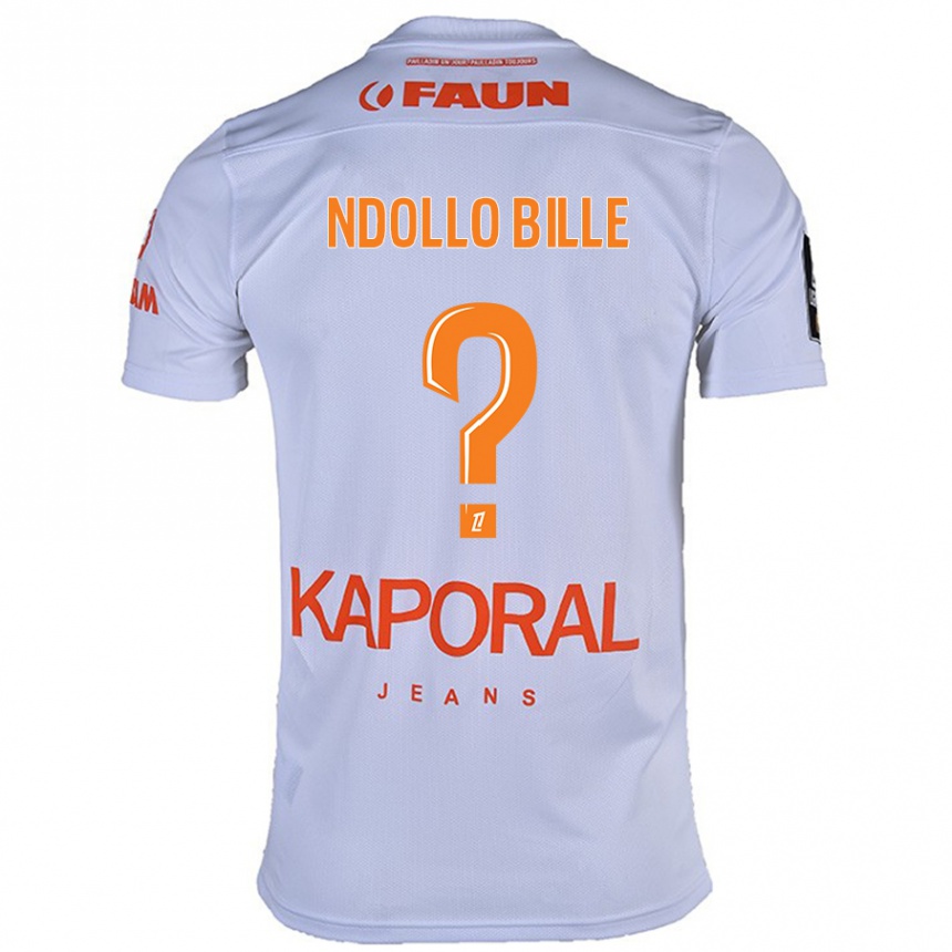 Kids Football Wilfried Ndollo Bille #0 White Away Jersey 2024/25 T-Shirt Za